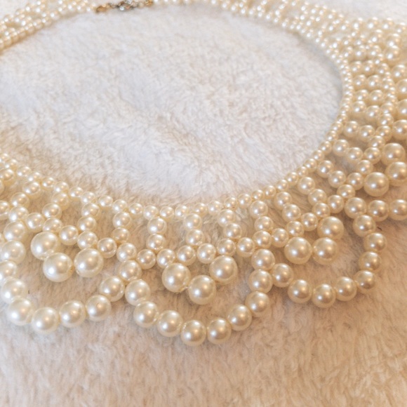 Vintage pearl choker necklace - Picture 4 of 5
